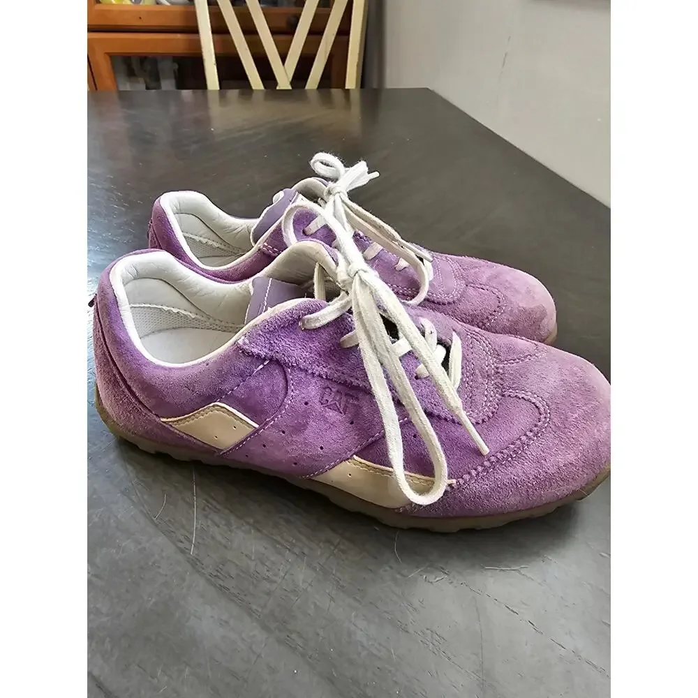 Cat Catapillat purple suade kids youth‎ shoes size 4/ EU 36